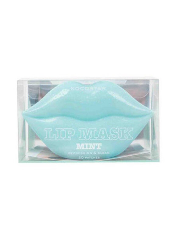 

Kocostar Lip Mask Mint Moisturizing Refreshing Lip Scrub, 20 Patches