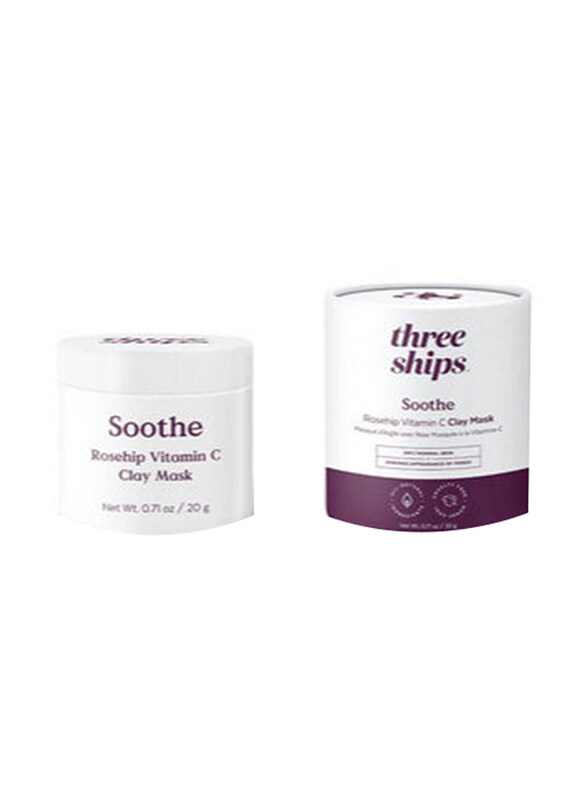 

Three Ships Soothe Rosehip Vitamin C Clay Mask Facial Mask
