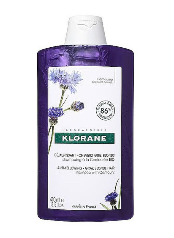 

Klorane Anti-Yellowing Shampoo with Centaury, 400ml