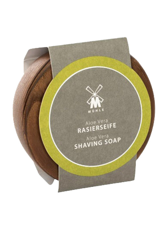 

Muhle RN3AV Shave Care Aloe Vera Shaving Soap with Wooden Bowl, 65gm