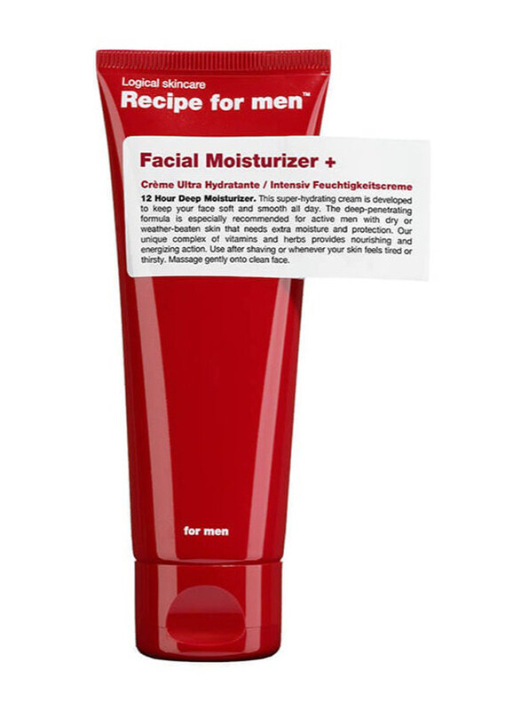 

Recipe For Men Facial Moisturiser +, 75ml