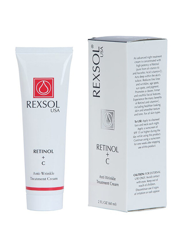 

Rexsol Retinol Plus C Anti-Wrinkle Treatment Cream, 60ml