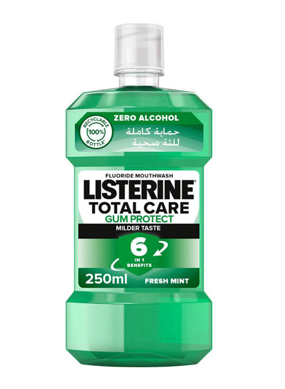 

Listerine Antiseptic Mouthwash for Teeth and Gum Defense Milder Taste Soft Green, 250ml