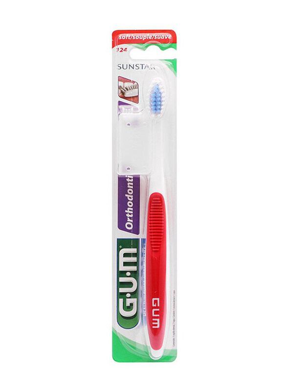 

Gum Red/White Orthodontic Toothbrush, 1 Piece