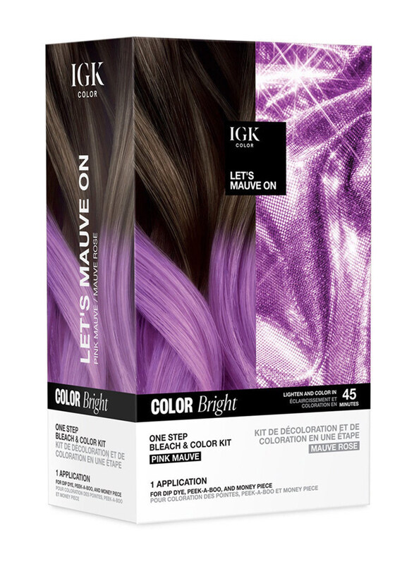 

Igk Color Bright One Step Bleach & Color Kit, Let's Mauve On, Violet