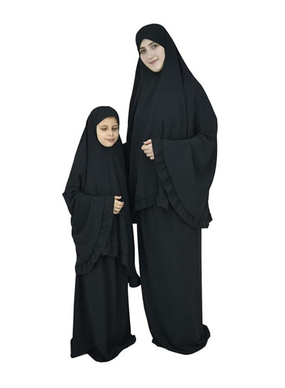 

Generic 2-Piece Islamic Prayer Dress, Black