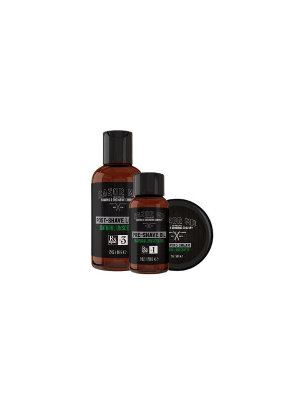 

Razor MD Travel Shave Kit Natural Unscented, 3 Pieces