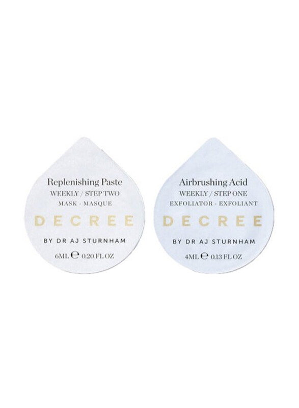 

Decree Weekly Mini with Airbrushing Acid & Replenishing Paste, 6ml & 4ml, 2Pieces