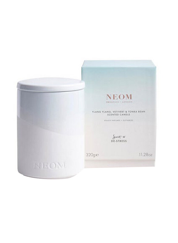 

Neom Ylang Ylang, Vetivert and Tonka Bean Scented Candle, 320g, White