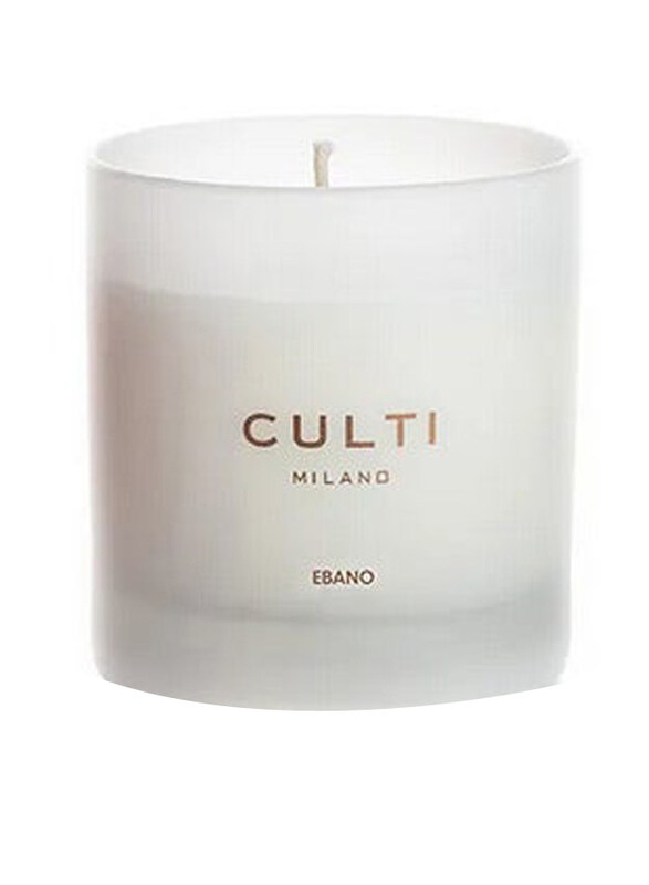 

Culti Ebano Classic Woody Candle, 270gm, White