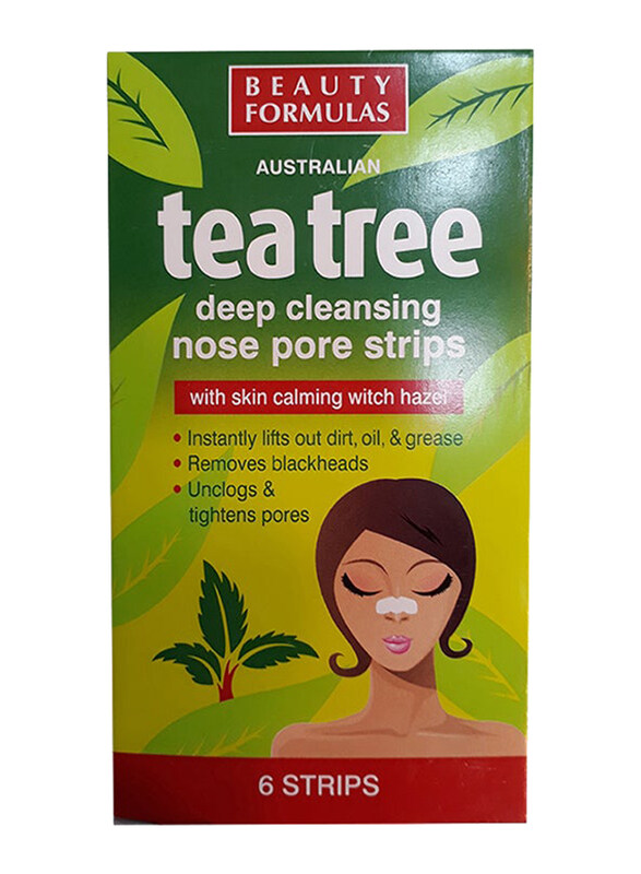 

Beauty Formulas Tea Tree Nose Pore Strips, 6 Strips