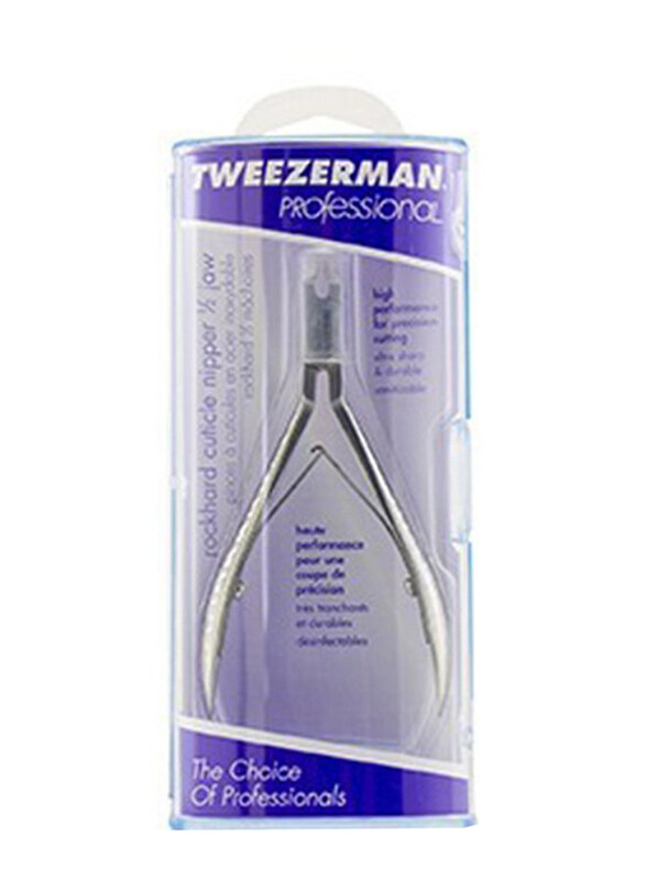 

Tweezerman Professional Rockhard Cuticle Nipper, Silver