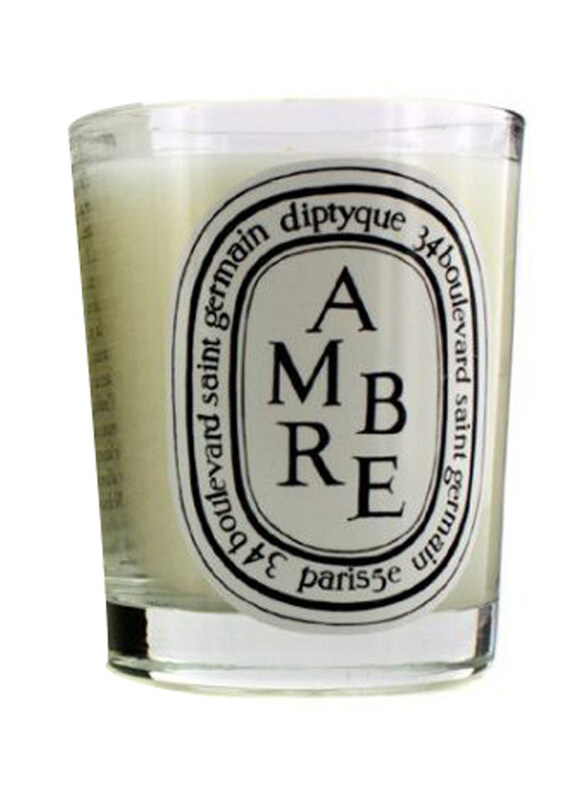 

Diptyque Ambre Scented Candle, White