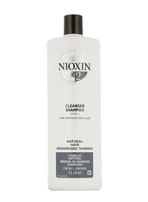 

Nioxin Derma Purifying System 2 Cleanser Shampoo, Natural Hair, Progressed Thinning, 1000ml
