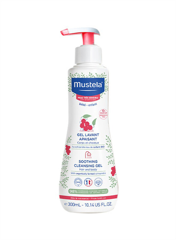 

Mustela 300ml Baby Soothing Cleansing Gel for Hair & Body, White