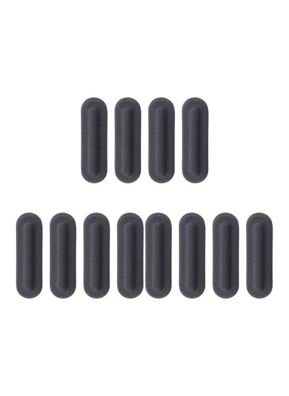 

Universal Rubber Cushion Laptop Feet, 12 Pieces, Black