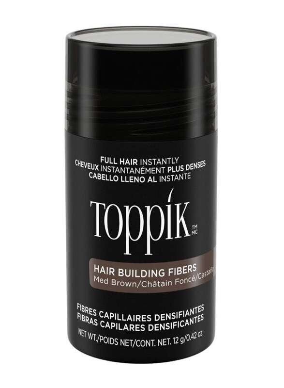 

Toppik Hair Building Fibers for All Hair Types, Medium Brown, 12gm