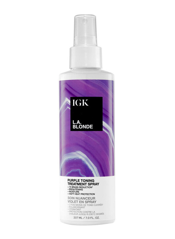

IGK L.a. Blonde Purple Toning Treatment Spray for All Hair Types, 207ml