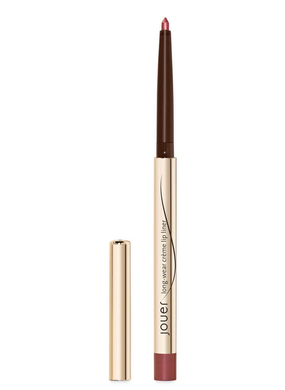 

Jouer Cosmetics Long-Wear Creme Lip Liner, Rose Shimmer, Brown