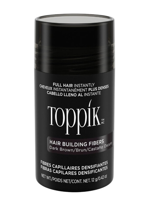 

Toppik Hair Building Fibers for All Hair Types, Dark Brown, 12gm