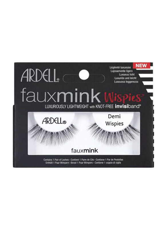 

Ardell Fauxmink Demi Wispies False Eyelashes, Black