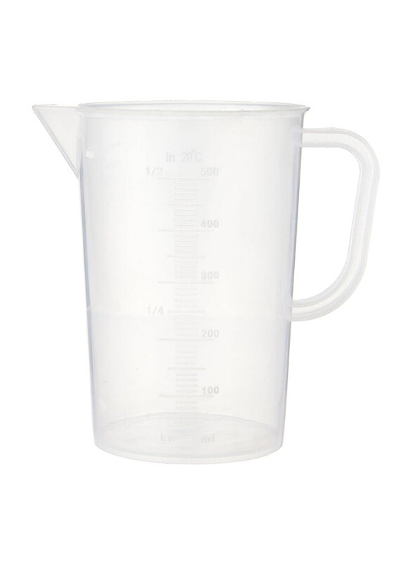 

Generic 500ml Plastic Measuring Jug, Transparent