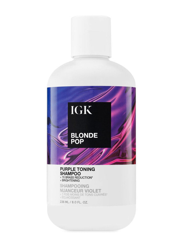 

IGK Blonde Pop Purple Toning Shampoo for All Hair Types, 8oz