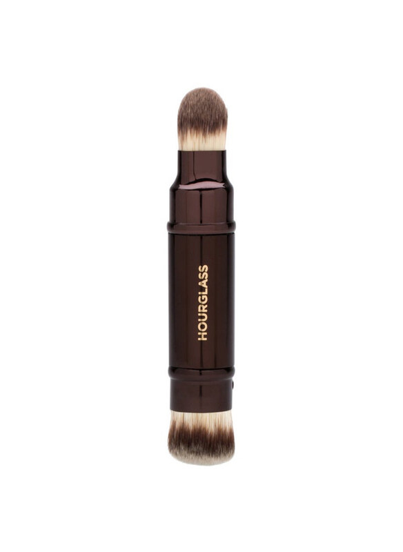 

Hourglass Retractable Double-ended Complexion Brush, Dark Brown