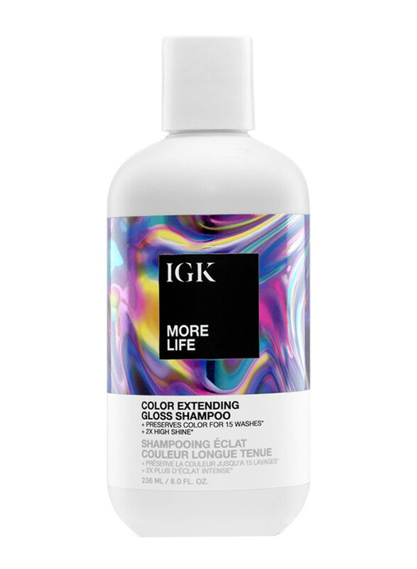 

IGK More Life Colour Extending Gloss Shampoo for All Hair Types, 250ml