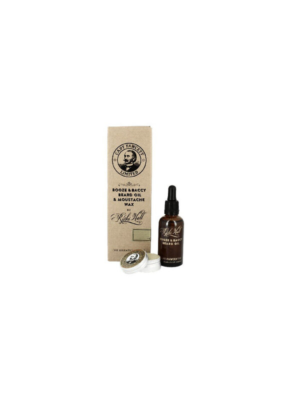 

Captain Fawcett Booze and Baccy Beard Oil and Moustache Wax Set, 10ml