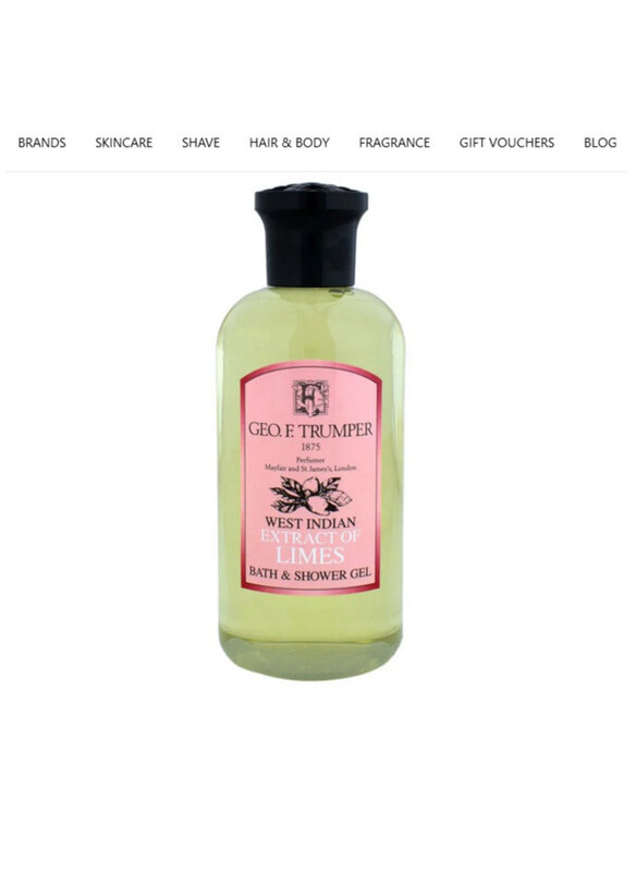 

Geo F Trumper Extract of Limes Bath & Shower Gel, 200ml