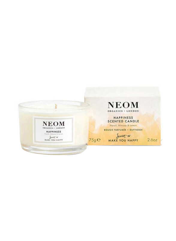 

Neom Organics Scented Happiness Travel Candle, White