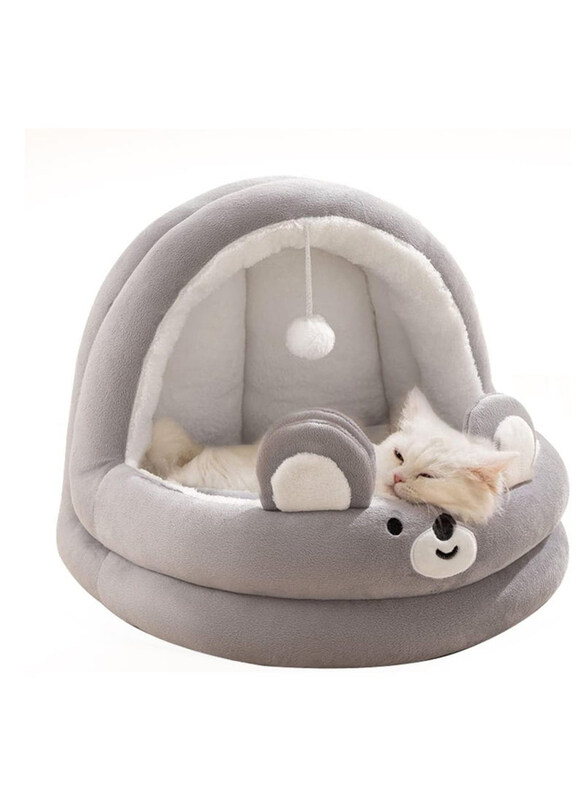 

Generic Cat House Warm Cat Cave Bed, Grey