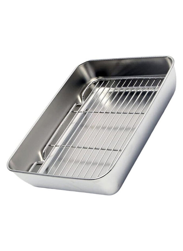 

Generic Stainless Steel Baking Cookie Sheet, Silver