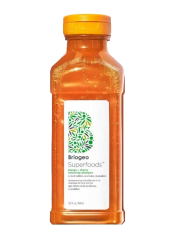 

Briogeo Superfoods Mango + Cherry Balancing Shampoo for All Hair Types, 369ml