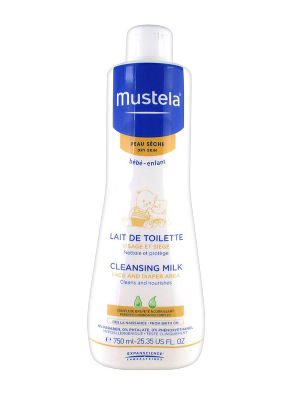 

Mustela 750ml Cleansing Milk for Dry Skin, White