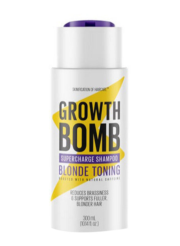 

Growth Bomb Blonde Toning Shampoo for All Hair Types, 300ml