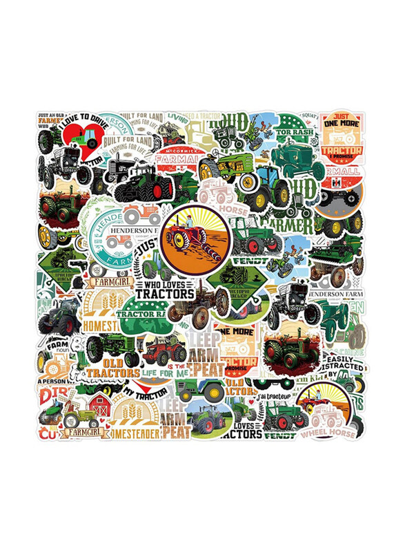 

Generic Waterproof Tractor Stickers, 50 Pieces, Multicolour