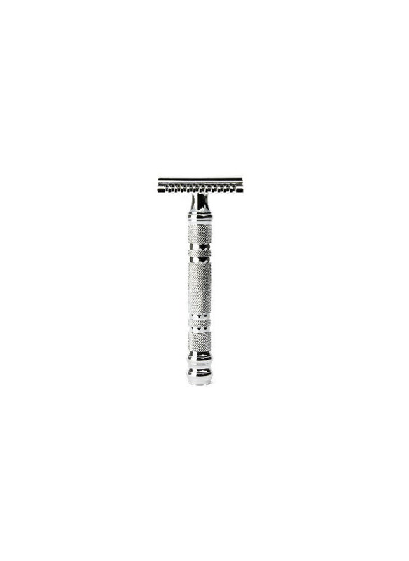 

Parker 24C Chrome Handle Open Comb Safety Razor, 3 Pieces