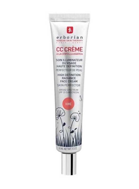 

Erborian CC Face Cream with SPF 25 Sunscreen, 45ml, Dore, Multicolour