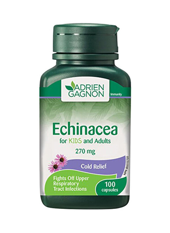 

Adrien Gagnon Echinacea Cold Relief Capsules, 270 mg, 100 Capsules