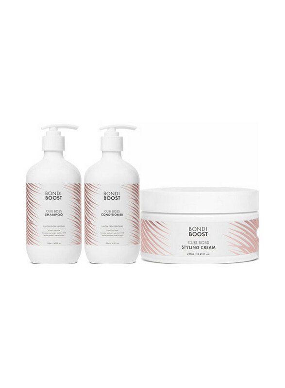 

Bondiboost Curl Boss Care Plus Styling Cream Kit for All Hair Types, 3 Pieces