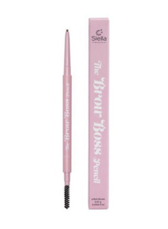 

Siella Beauty The Brow Boss Pencil, 5 Warm Brown, Pink