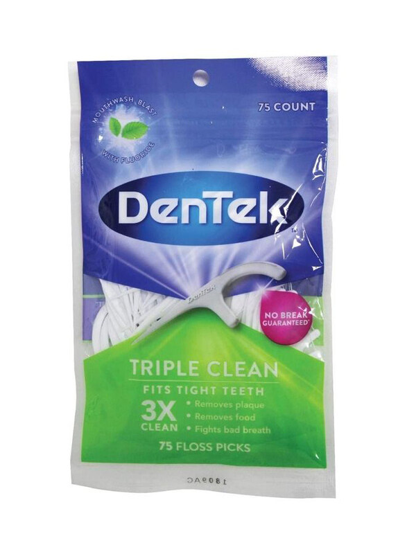 

Dentek Triple White Clean Floss Picks, 75g