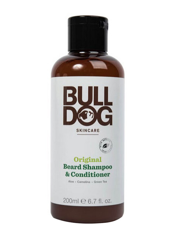 

Bulldog Original 2-in-1 Beard Shampoo & Conditioner for All Hair Types, 200ml