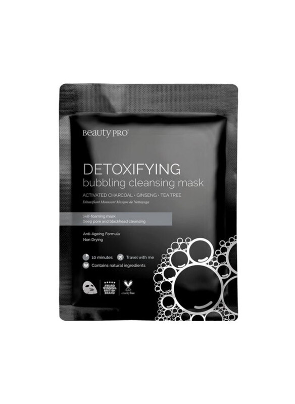 

Beautypro Detoxifying Foaming Cleansing Sheet Mask with Activated Charcoal