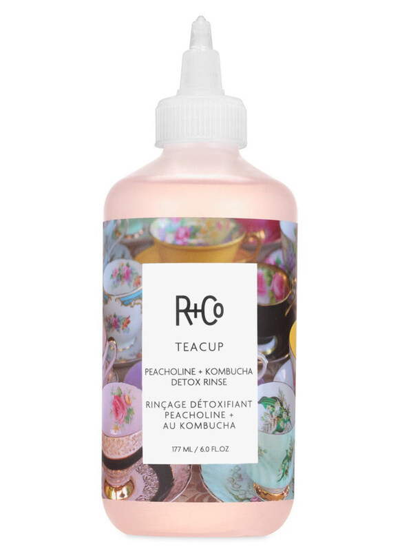 

R+Co Teacup Peacholine + Kombucha Detox Rinse for All Hair Types, 6oz
