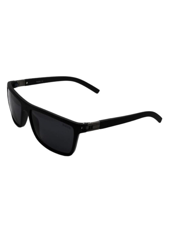 

Generic Full-Rim Rectangle Black Sunglasses Unisex, Black Lens