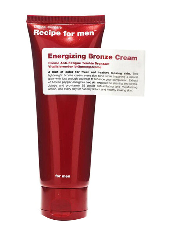 

Recipe For Men Energizing Bronze Cream, 75ml