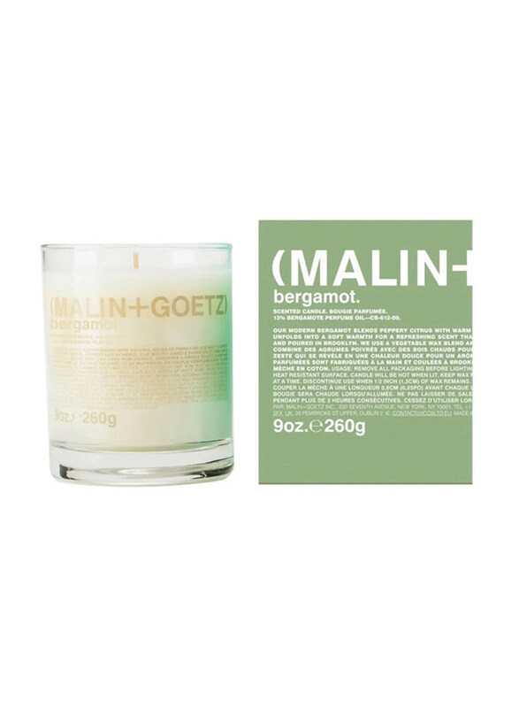

Malin + Goetz Bergamot Candle, 260g, White